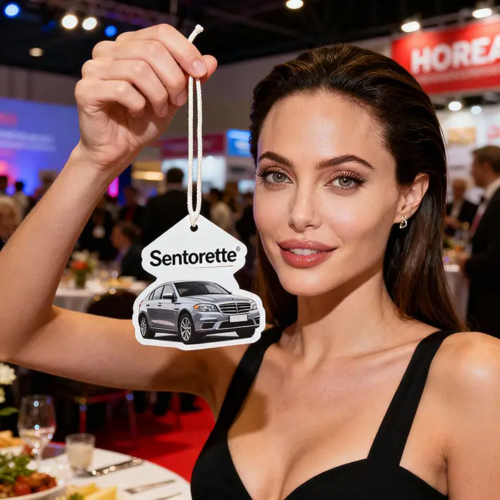 Personalized car air freshener: the perfect gadget for fairs, gourmet events and HORECA congresses﻿﻿